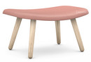 About A Lounge Ottoman AAL 03, Steelcut Trio 515 - light pink, Soap treated oak