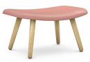 About A Lounge Ottoman AAL 03, Steelcut Trio 515 - light pink, Lacquered oak