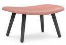 About A Lounge Ottoman AAL 03, Steelcut Trio 515 - light pink, Black lacquered oak