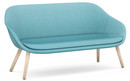About A Lounge Sofa for Comwell, Divina Melange 721 - aqua, Soap treated oak
