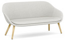 About A Lounge Sofa for Comwell, Divina Melange 120 - light grey, Lacquered oak