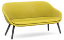 About A Lounge Sofa for Comwell, Hallingdal 420 - yellow, Black lacquered oak