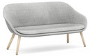 About A Lounge Sofa for Comwell, Hallingdal 130 - light grey, Soap treated oak