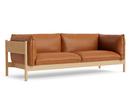 Arbour Sofa, Leather Nevada 2488 - cognac, Oiled waxed oak