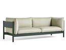 Arbour Sofa, Re-wool 408 - lime green/beetle, Bottle green lacquered beech