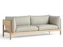 Arbour Sofa, Re-wool 408 - lime green/beetle, Oiled waxed oak