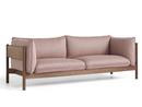 Arbour Sofa, Re-wool 648 - pale rose/natural, Oiled waxed walnut