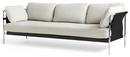Can Sofa 2.0, Three-seater, Fabric Linara 311 - Creamy white, Chrome