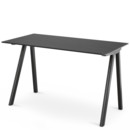 Copenhague Desk CPH90, Black lacquered oak, Black lacquered oak veneer