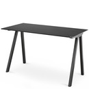 Copenhague Desk CPH90, Black lacquered oak, Linoleum black