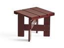 Crate Low Table, Iron red lacquered pine