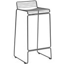 Hee Bar Stool, Bar version: seat height 75 cm, Asphalt