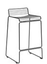 Hee Bar Stool, Kitchen version: seat height 65 cm, Asphalt