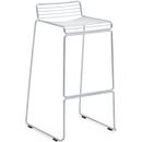 Hee Bar Stool, Bar version: seat height 75 cm, Hot Galvanized