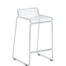 Hee Bar Stool, Kitchen version: seat height 65 cm, Hot Galvanized