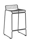 Hee Bar Stool, Kitchen version: seat height 65 cm, Black