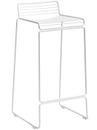 Hee Bar Stool, Bar version: seat height 75 cm, White