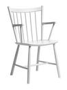 J42 Chair, Beech, lacquered white