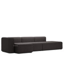 Mags Sofa with Récamière, Left armrest, Hallingdal - brown