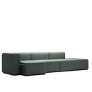 Mags Sofa with Récamière, Left armrest, Steelcut Trio - drak grey