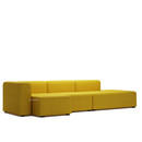 Mags Sofa with Récamière, Left armrest, Steelcut Trio - yellow