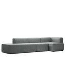 Mags Sofa with Récamière, Right armrest, Hallingdal - black/white
