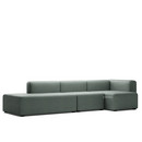 Mags Sofa with Récamière, Right armrest, Steelcut Trio - drak grey
