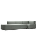 Mags Sofa with Récamière, Right armrest, Steelcut Trio - light grey