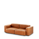 Details Hay Mags Soft Sofa Combination 1 Mags Soft Sofa Combination 1, 2,5 Seater, Leather Silk 250 - cognac