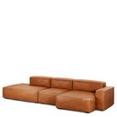 Details Hay Mags Soft Sofa Combination 4 Mags Soft Sofa Combination 4, Right armrest, Leather Silk 250 - cognac