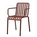 Palissade Chair, Iron red, With armrests