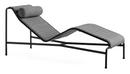 Palissade Chaise Longue, Anthracite, With cushion, With neck pillow