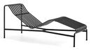 Palissade Chaise Longue, Anthracite, Without cushion, Without neck pillow