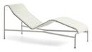 Palissade Chaise Longue, Sky grey, With cushion, Without neck pillow