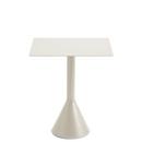 Palissade Cone Table, L 65 x W 65 x H 74, Cream white