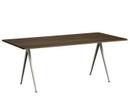 Pyramid Table 02, Smoked oak, Steel beige powder-coated 