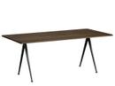 Pyramid Table 02, Smoked oak, Steel black powder-coated