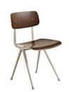 Result Chair, Smoaked oak lacquered, Steel beige powder-coated 