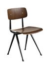 Result Chair, Smoaked oak lacquered, Steel black powder-coated