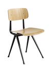 Result Chair, Lacquered oak, Steel black powder-coated