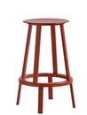 Revolver Bar Stool, Kitchen version: seat height 65 cm, Red