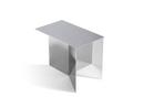 Slit Table, Steel, H 35,5 x L 49,3 x D 27,5 cm, Mirror polished