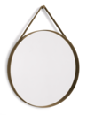 Strap Mirror No 2, ø 70 cm, Light brown