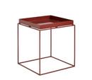 Tray Tables, H 40/44 x W 40 x D 40 cm, Chocolate - High gloss