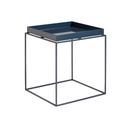 Tray Tables, H 40/44 x W 40 x D 40 cm, Deep blue - High gloss