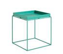 Tray Tables, H 40/44 x W 40 x D 40 cm, Peppermint green - High gloss