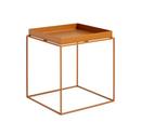 Tray Tables, H 40/44 x W 40 x D 40 cm, Toffee