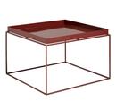 Tray Tables, H 35/39 x W 60 x D 60 cm, Chocolate - High gloss
