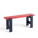 Weekday Bench Duo, Steel blue / Wine red