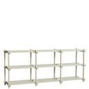 Woody Shelf, H 85,5 cm x W 206,5 cm, Smokey grey / smokey grey